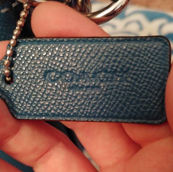 Coach Purse Teal - Picture 5 of 8